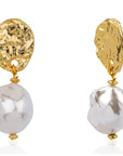 Classic Hammered Gold Baroque Pearls